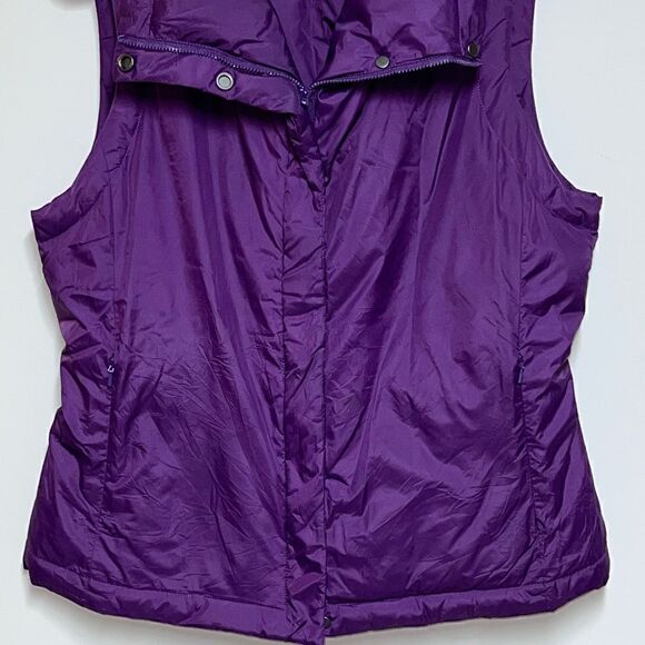NWOT Eileen Fisher Purple Down puffer zip front vest size Women's S - Picture 4 of 10